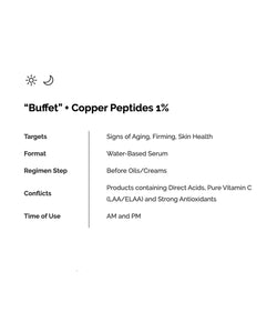 THE ORDINARY 'Buffet' + Copper Peptides 1% (30ml)